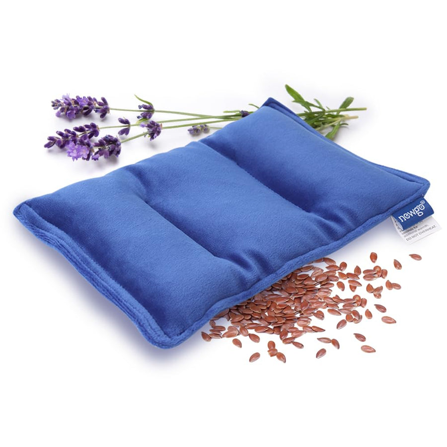 Microwave Heating Pad for Pain Relief, 9.2 x 5.9 Moist Heat Pack for Cramps, Muscle Ache, Joint Pain, Heating Pad for Warm Compress, Blue
