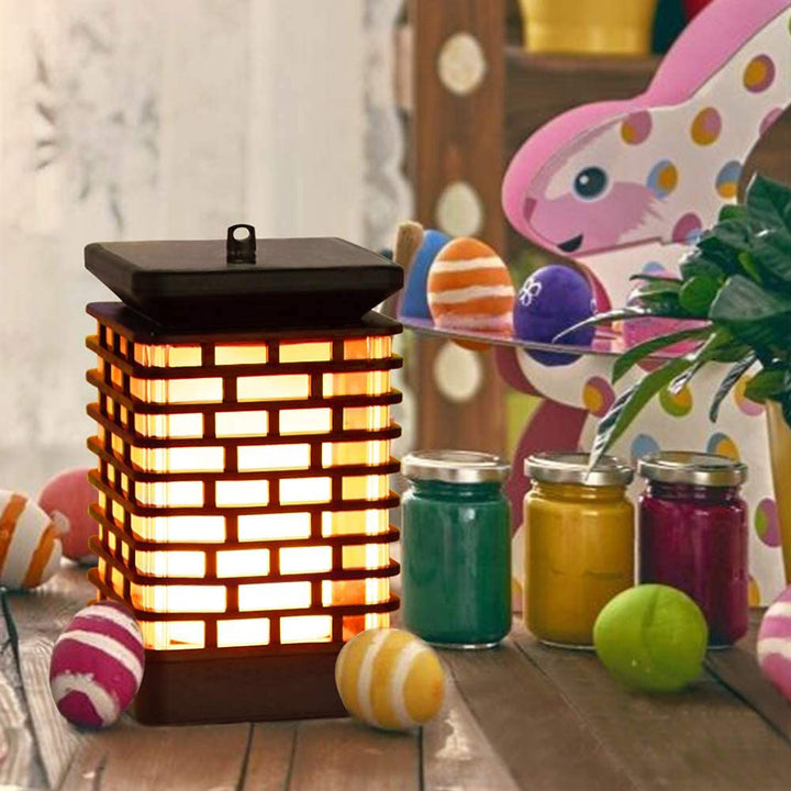 Solar Lantern 4 Pack 99 LEDs Solar Outdoor Lanterns Flickering Flame IP65 Waterproof Hanging Lanterns Christmas Outdoor Lanterns Decorative for Garden Porch Patio House Balcony Yard Decor