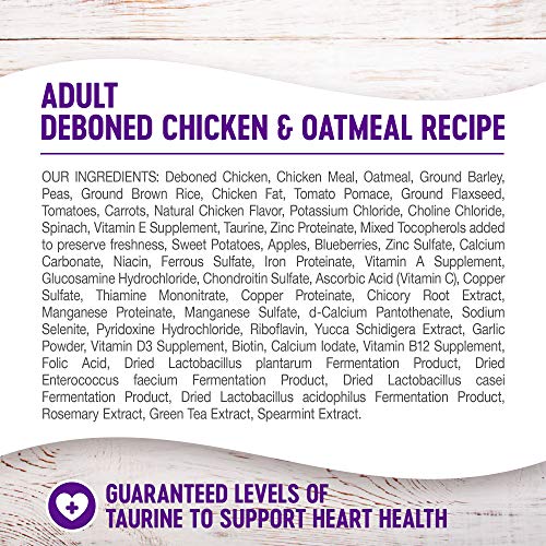 Complete Health Dry Dog Food with Grains, Made in USA with Real Meat & Natural Ingredients, All Breeds, Adult Dogs (Chicken & Oatmeal, 30-lb) – With Nutrients for Immune, Skin, & Coat Support