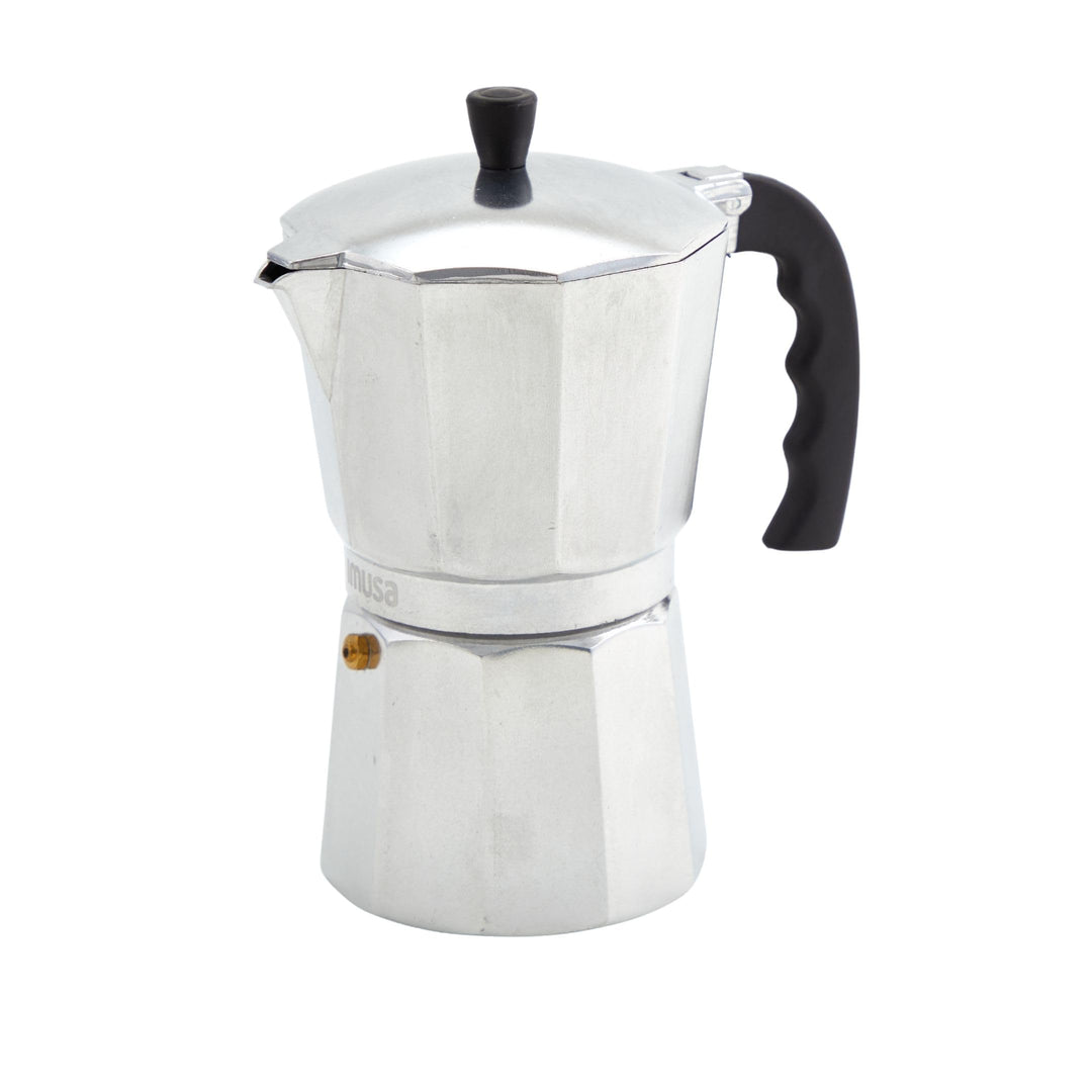 USA Aluminum Stovetop 6-cup Espresso Maker (B120-43V), Silver