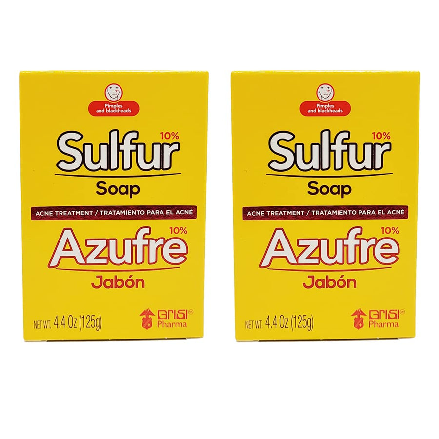 Sulfur Soap with Lanolin for Acne - 2 Pack