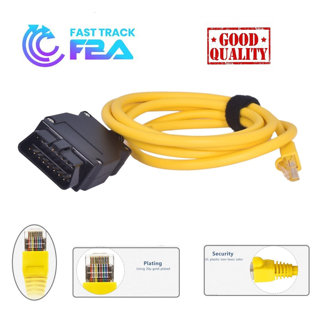 Ethernet OBD OBDII OBD2 ENET RJ45 Coding f g-Series Cable 2M Compatible e-sys