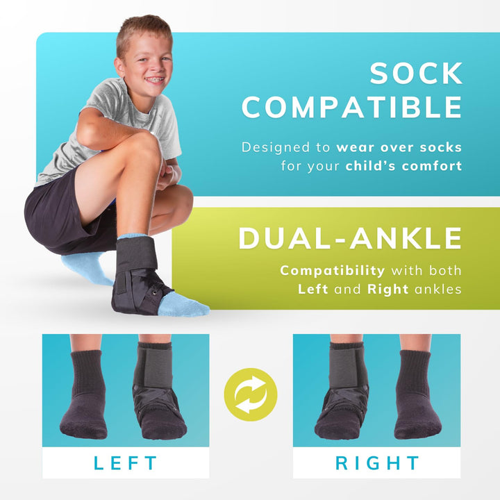 Pediatric Lace-Up Ankle Support for Kids