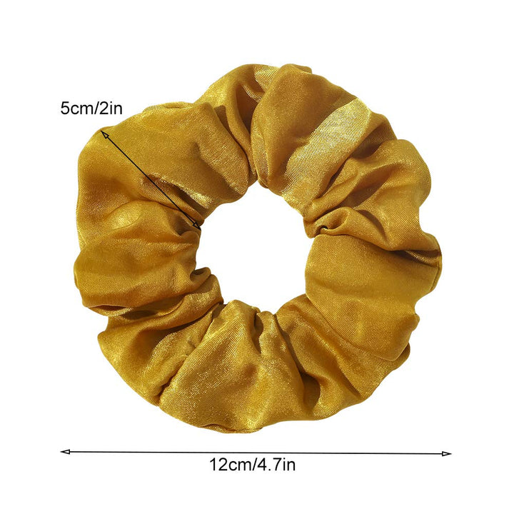 Silk Satin Scrunchies Women Hair Ties - Big Scrunchy Ponytail Holder No Crease Hair Bands Soft Elastic No Hurt Your Hair for Vsco Girl Women Beige Gray Dard Yellow Light Yellow