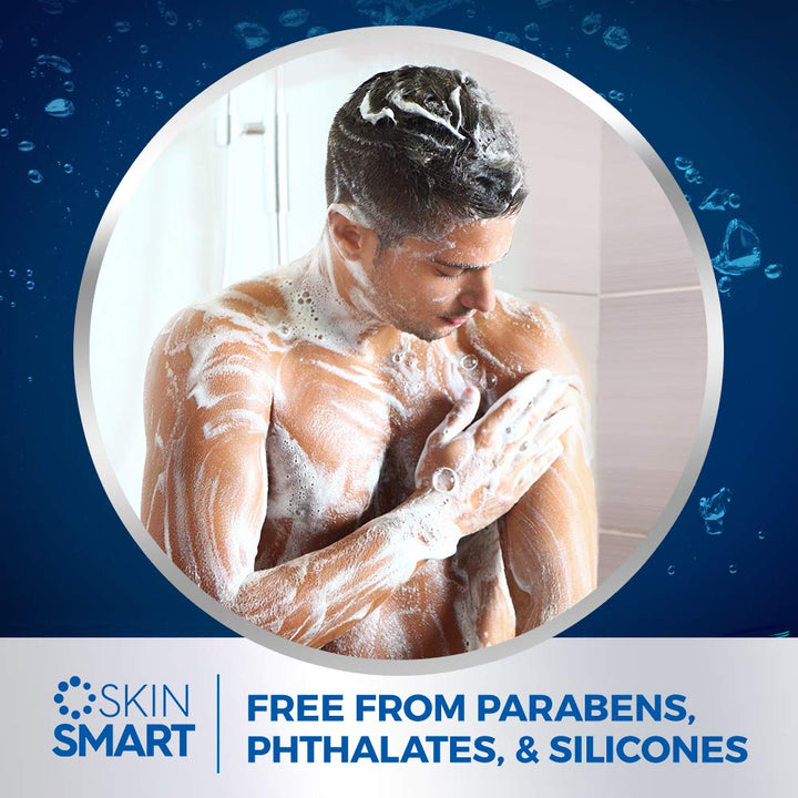 For Men 3-in-1 Hair + Body + Face Wash, Recharge...