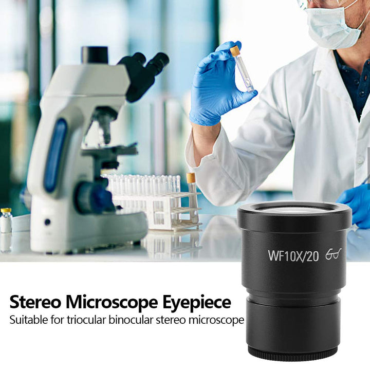 Microscope Lens 10X Telescope Accessories Eyepieces Wide Field Stereo Microscope Eyepieces Mounting Size 30mm