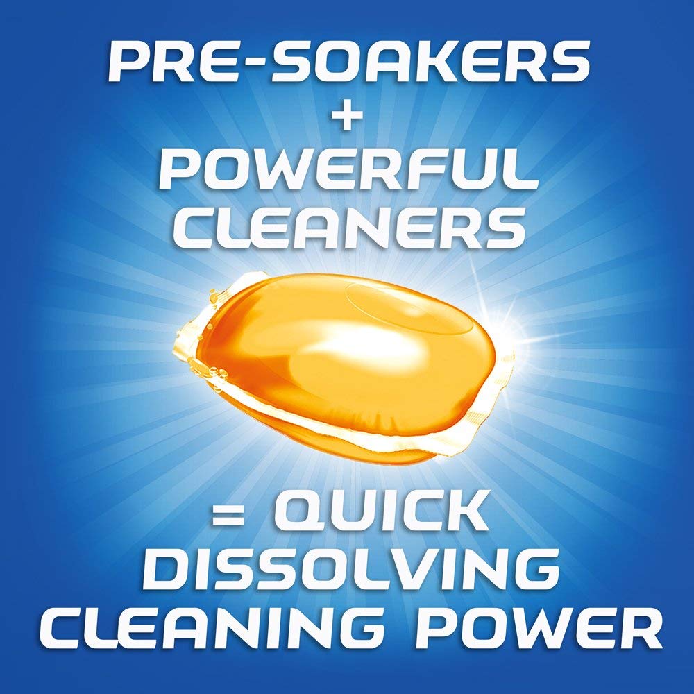 All in 1 Gelpacs Orange, Dishwasher Detergent Tablets 84 count