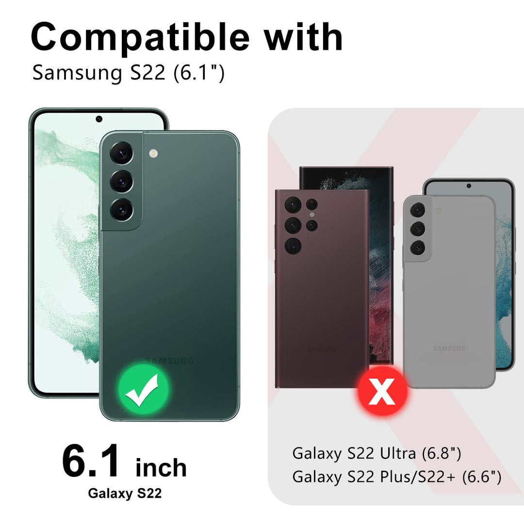 for Samsung Galaxy S22 5G 6.1 Inch Case,Marble Pattern 3 in 1 Heavy Duty Shockproof Full Body Rugged Hard PC+Soft Silicone Drop Protective Women Girl Cover, Rose Gold