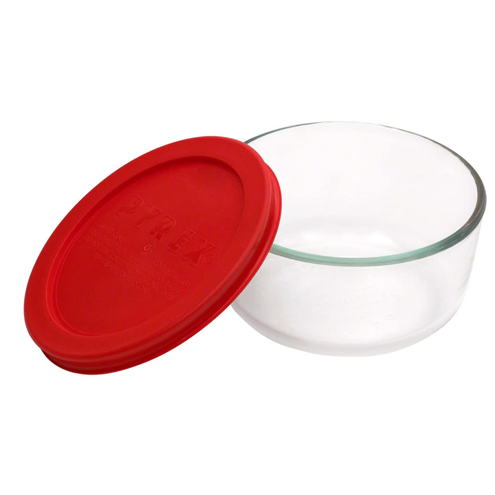 Simply Store 2-Cup Single Glass Food Storage Container with Lid, Non-Pourous Round Meal Prep Container, BPA-Free , Dishwasher, Microwave, Oven and Freezer Safe