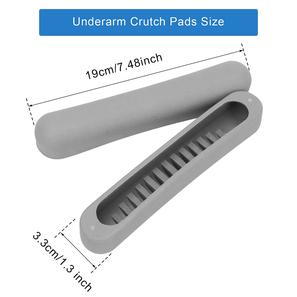Underarm Crutch Pad, Ahier Replacement Comfort Foam Slip on Top Grip Support Medical Cane Cushion Tops, 1 Pair.48 x 1.3 inch)