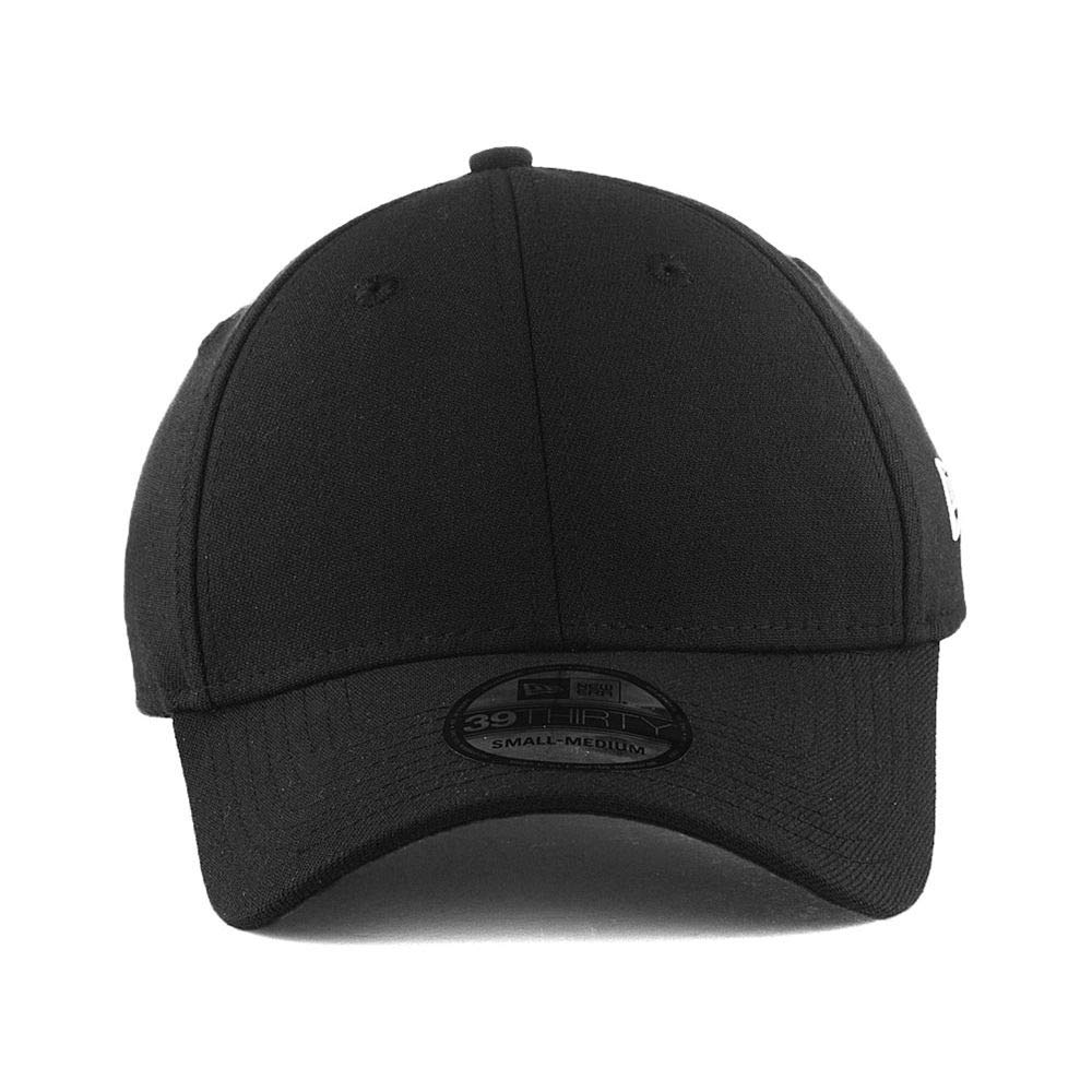 Blank Custom 39THIRTY Stretch-Fitted Cap (BLK, M/L)