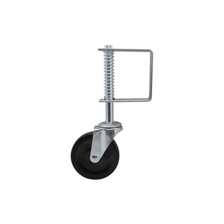Metal 9785 9785E Spring Loaded Gate Caster, 4-Inch, Black