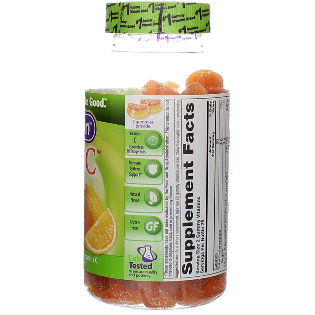 VitaFusion Power C Gummy Vitamins for Adults Absolutely Orange - 150 ct, Pack of 3