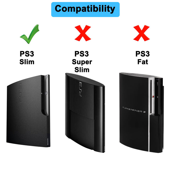 Skid Proof Console Vertical Stand for Sony PS3 Slim Console Color Black