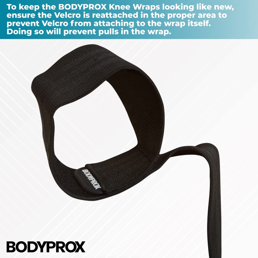 Knee Wrap 2 Pack for Squats, Weightlifting, Powerlifting, Leg Press, and Cross Training, Knee Support for Men and Women