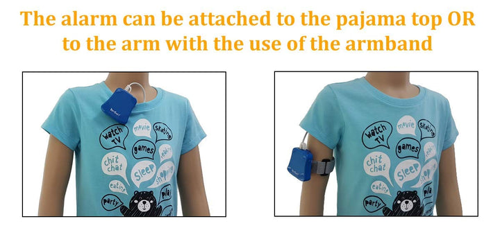 Bedwetting Alarm with Volume Control, 6 Selectable Sounds and Vibration
