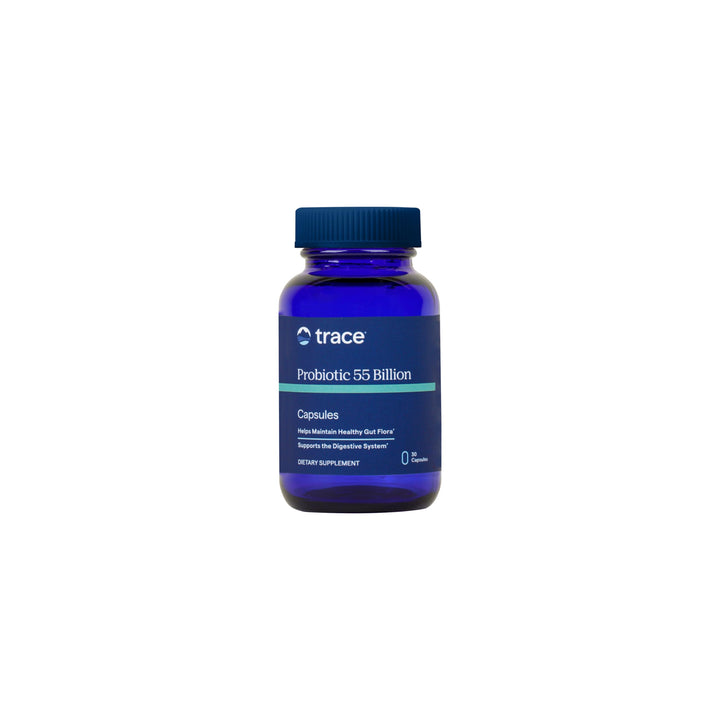 Probiotic 55 Billion - Gut Health Support Supplement with Probiotics & Prebiotics - Dietary Supplement to Support Healthy Gut Flora & Digestive Health - 30 Capsules (30 Servings)