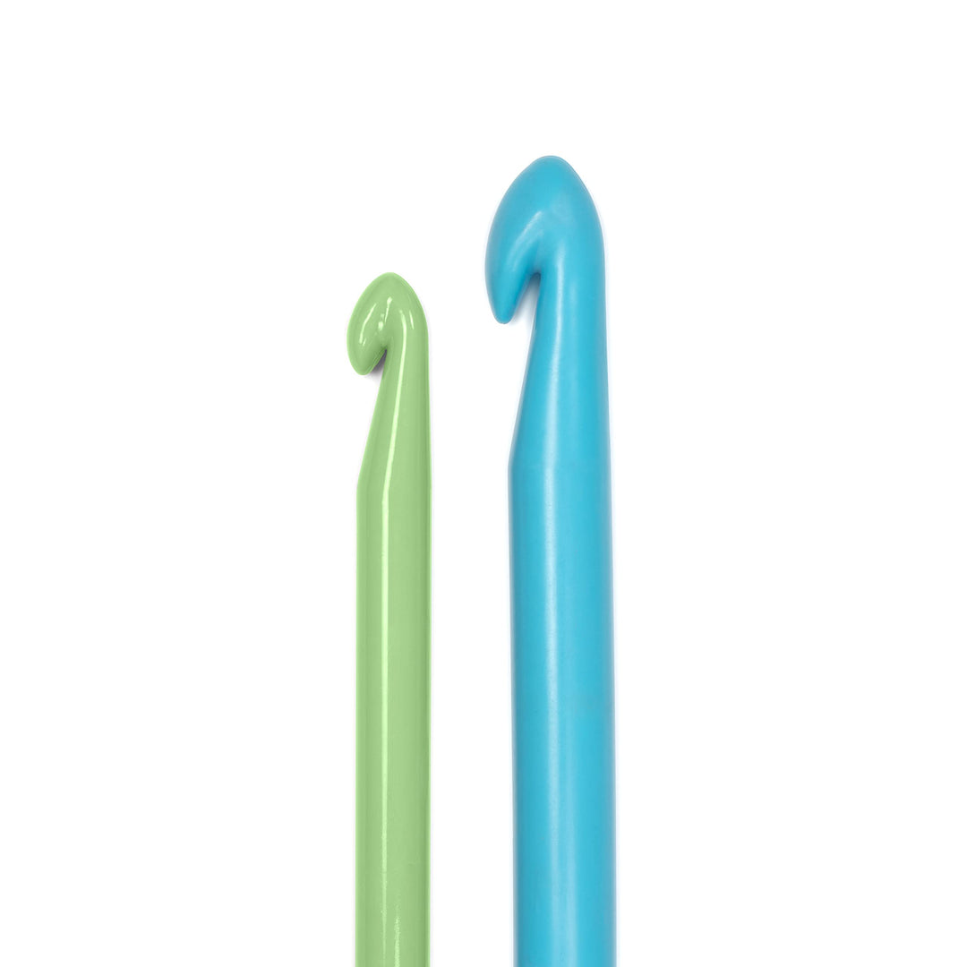 Wright Products 74492 Jumbo Plastic Crochet Hook Set, Sizes P16 & Q