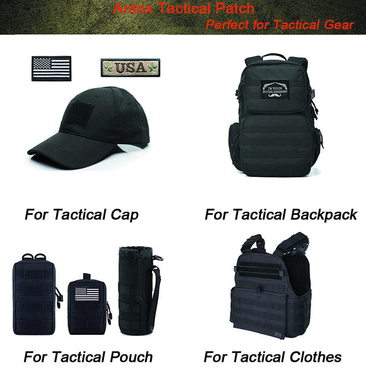 2 Pieces Funny Ticket to Valhalla Admit Embroidered Tactical Funny Badge Emblem Patches -3.15x2 inch