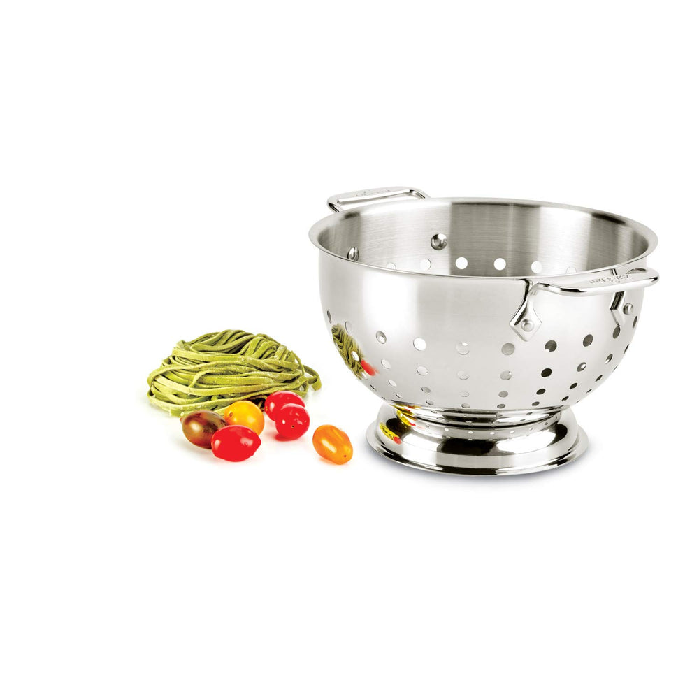 Tools and Accessories Stainless Steel Colander 3 Quart Strainer, Pasta Strainer with Handle, Pots and Pans Silver