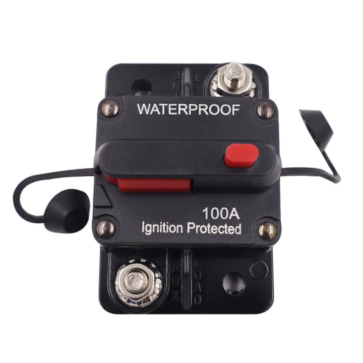 100 Amp Circuit Breaker with Manual Reset, 12V - 48V DC, Waterproof Inline Fuse Inverter for Boat Marine RV Yacht Battery Truck Solar
