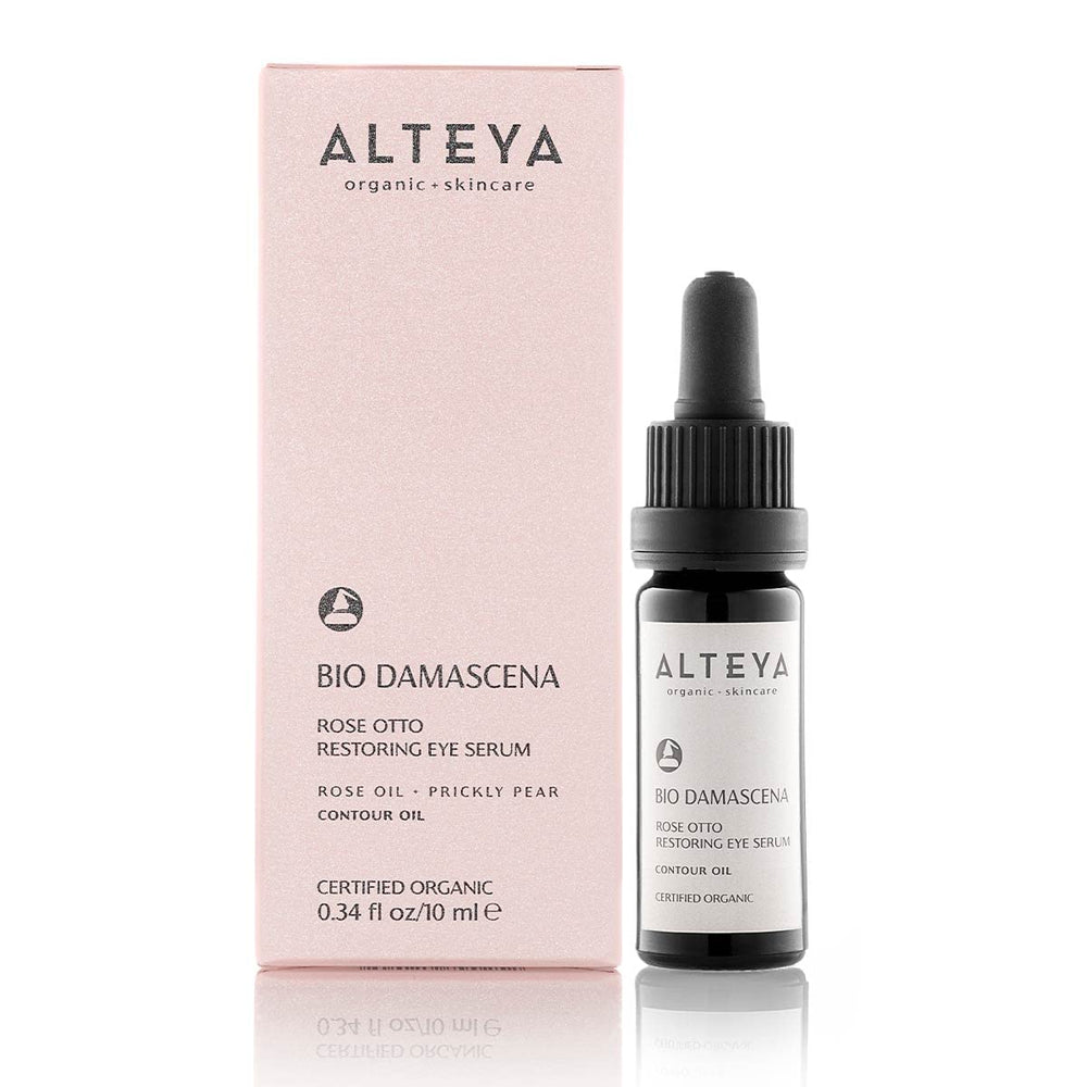 Organics Eye Serum USDA Certified Organic Skin Care 1.7 Fl Oz/50 mL Bio Damascena Award-Winning Eye Treatment with Organic Bulgarian Rose Oil Rejuvenating, Revitalizing and Clarifying