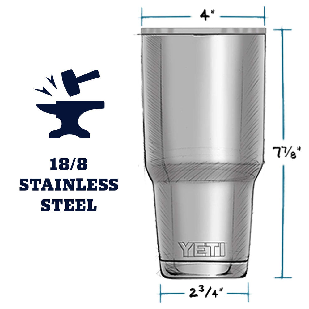 Rambler 30 oz Stainless Steel Vacuum Insulated Tumbler w/MagSlider Lid, Navy