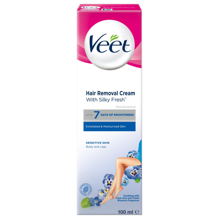 Hair Removal Cream Sensitive Skin with Aloe Vera & Vitamin E (100ml)