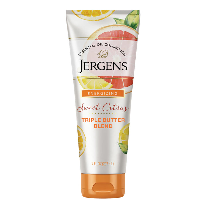 Sweet Citrus Body Butter Body and Hand Lotion, 7 Ounce Lotion, Moisturizer with Essential Oil, for Indulgent Moisturization