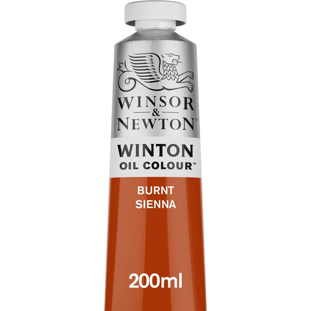 Winsor & Newton Winton Oil Color, 200ml (6.75-oz) Tube, Burnt Sienna