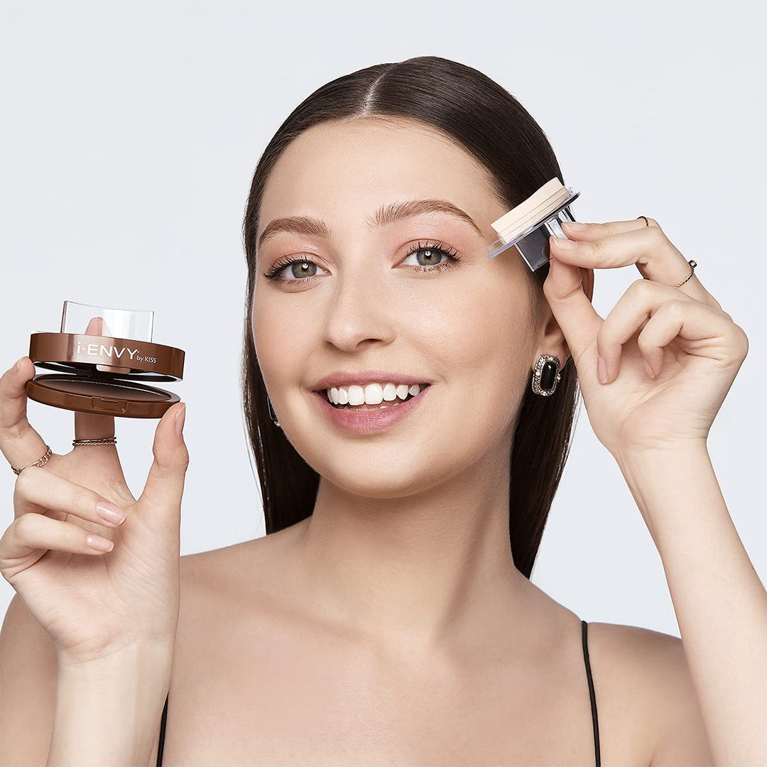 Kiss I Envy Brow Stamp Kit Dark Brown (2 Pack)