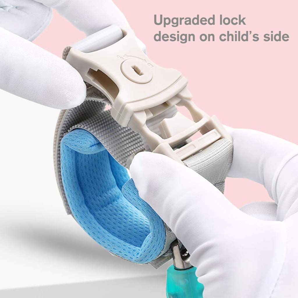 Three Trees Anti-Magnetic Wristband Anti-Lost Wristband,Safety Wristband for Toddler,Anti-Lost Rope Walking Safety Belt with Key Lock,Child Safety Belt,Baby Protection Wristband,Length 8.2ft,Orange