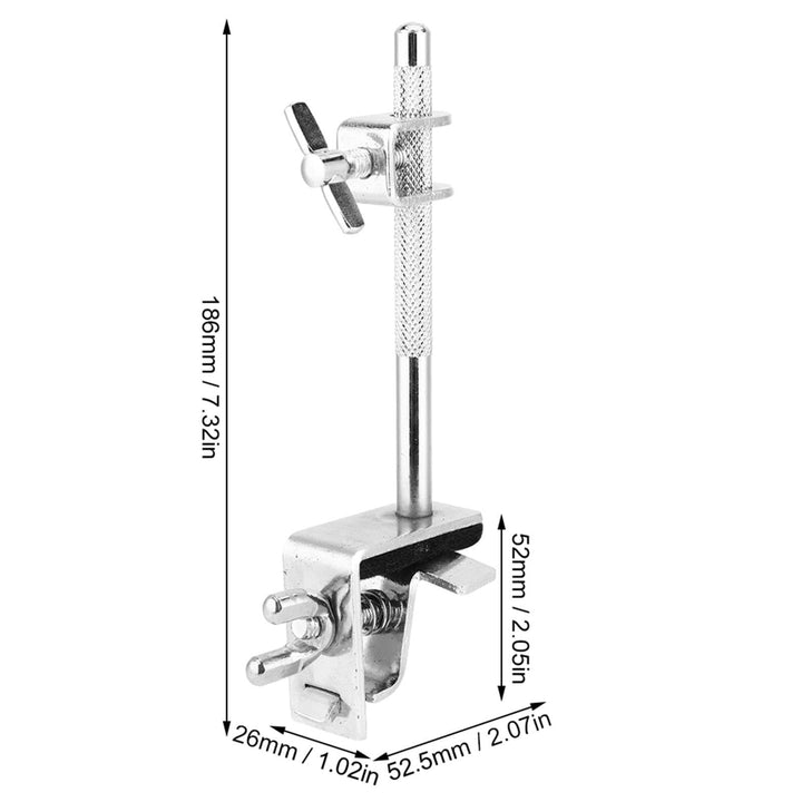 Cowbell Clamp, Cowbell Holder Jazz Drum Kit Hoop Mounted Cowbell Clamp Up or Down Adjustment Percussion Accessories