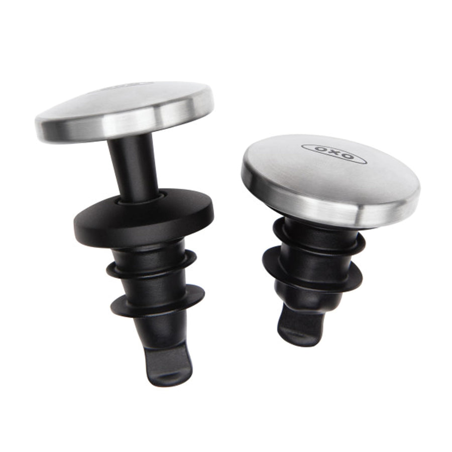 SteeL Expanding Wine Stoppers, 2 Count