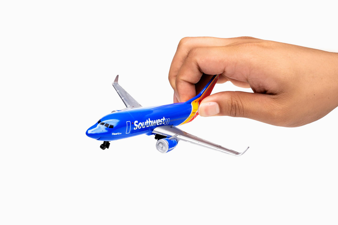 Toy Airplane – Southwest Airlines – Die-Cast Metal Model Airplane Toy with Plastic Parts for Kids Ages 3+