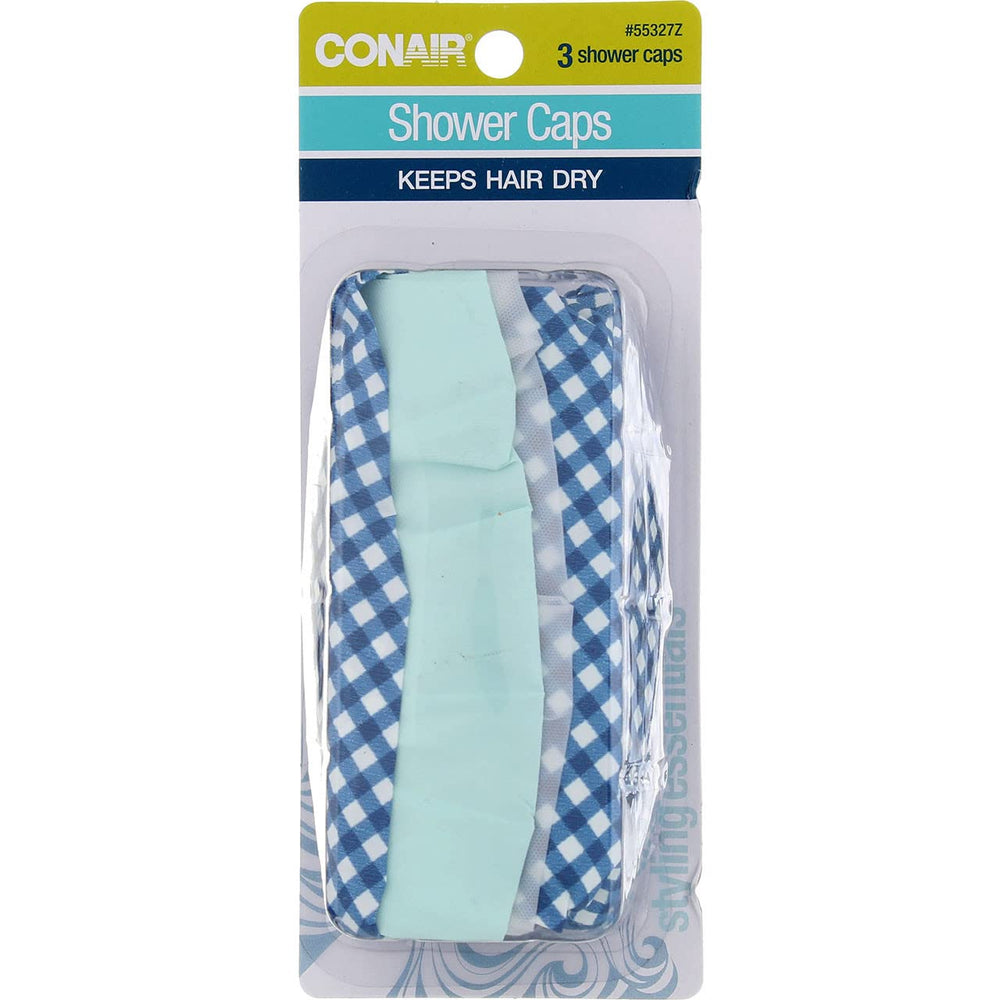 55327z Shower Cap Assorted Pastel Colors 3 Count