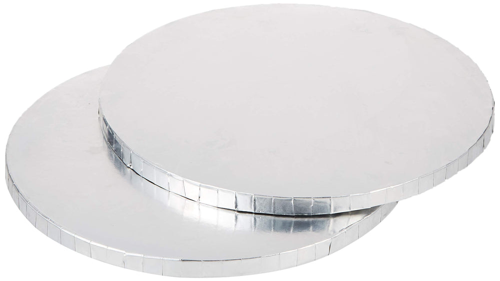 Cake Bases-12 Round Silver 2/pkg