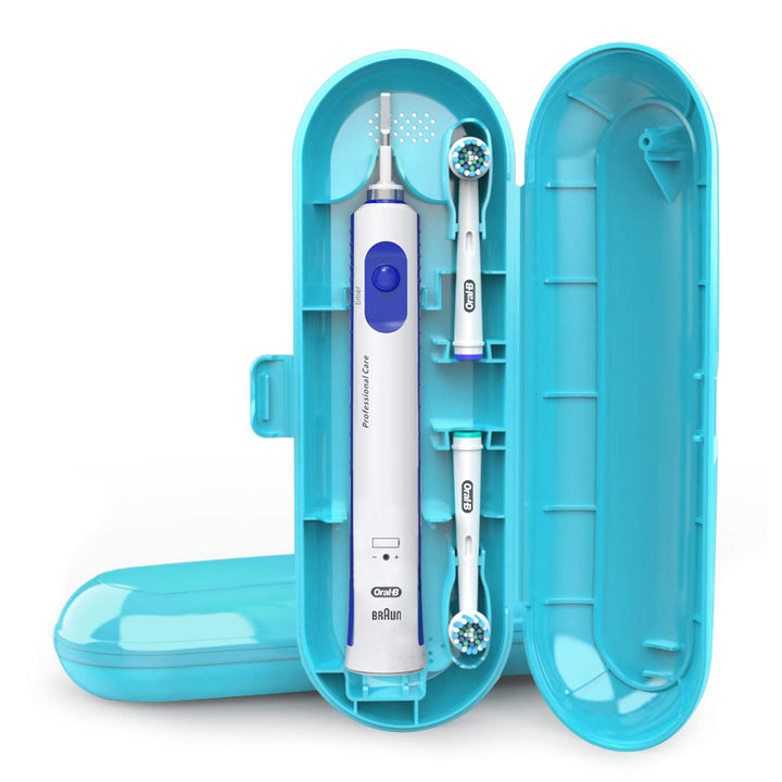 Travel Case for Electric Toothbrush Carrying Case Toothbrush Holder (Blue)