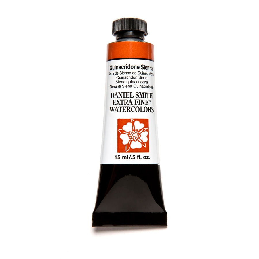 Daniel Smith Extra Fine Watercolor Paint, 15ml Tube, Quinacridone Sienna, 284600093, 0.5 Fl Oz (Pack of 1)