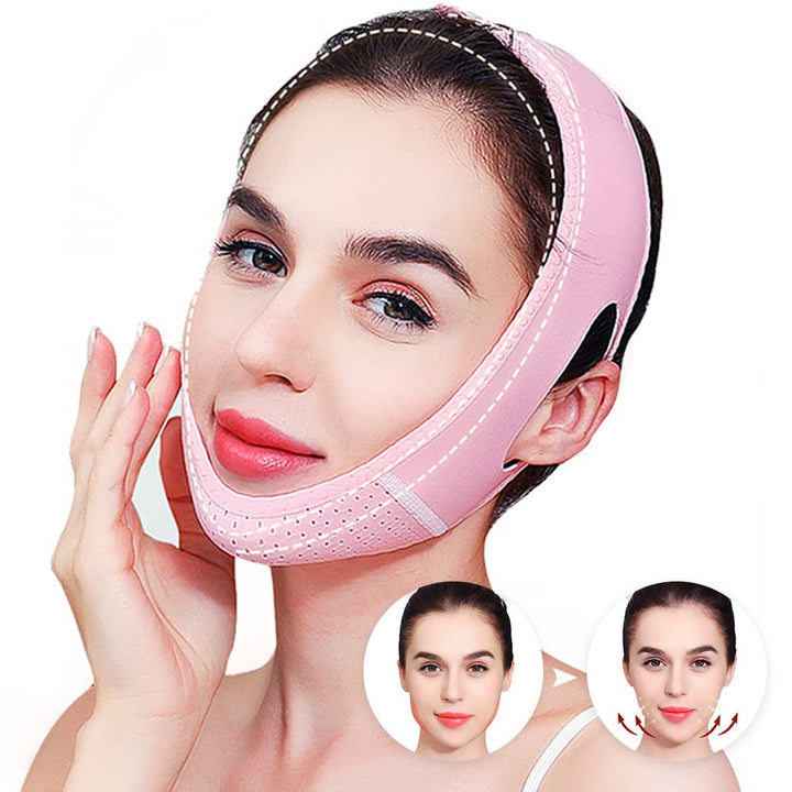 Face Lifting Slimming Belt, Double Chin Reducer Chin Up Mask, V Line Mask Facial Slimming Strap, Slimming Face Mask