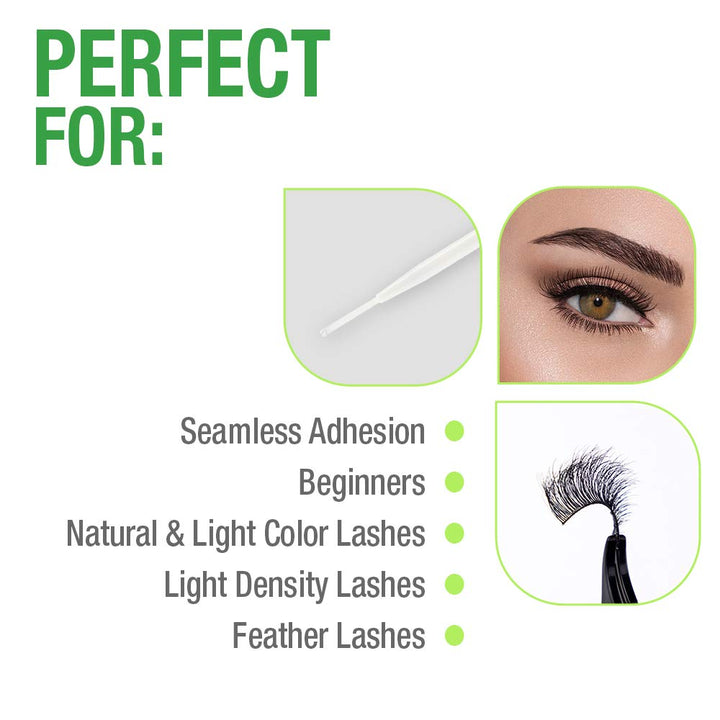 Brush-On Lash Adhesive with Vitamins A, C & E, Clear, 0.18 oz, 1-Pack