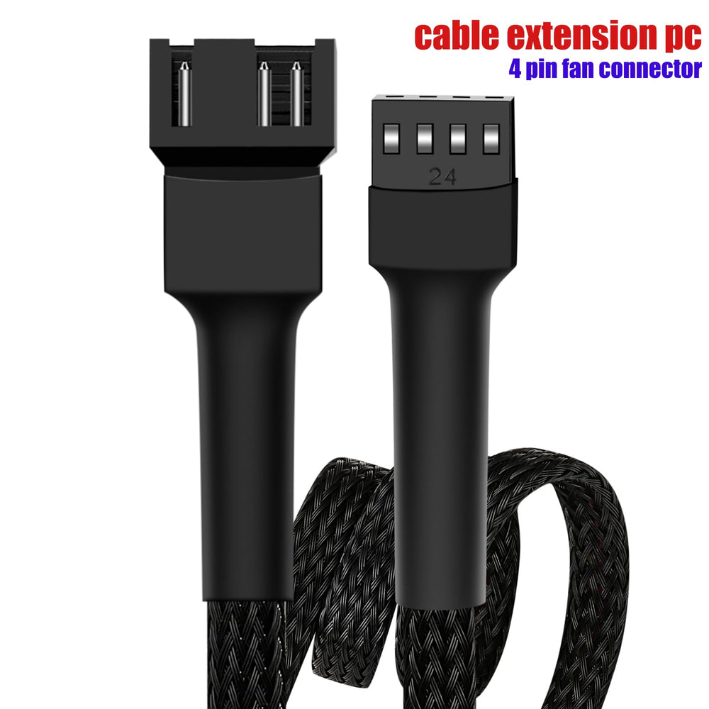 18 pwm Fan Extension Cable,4 pin Fan Extension Cable,Cable Extension pc,PC Fan Extension Cable, PWM Fan Extension Cable, PWM Extension Cable (18(46cm) 5pcs)