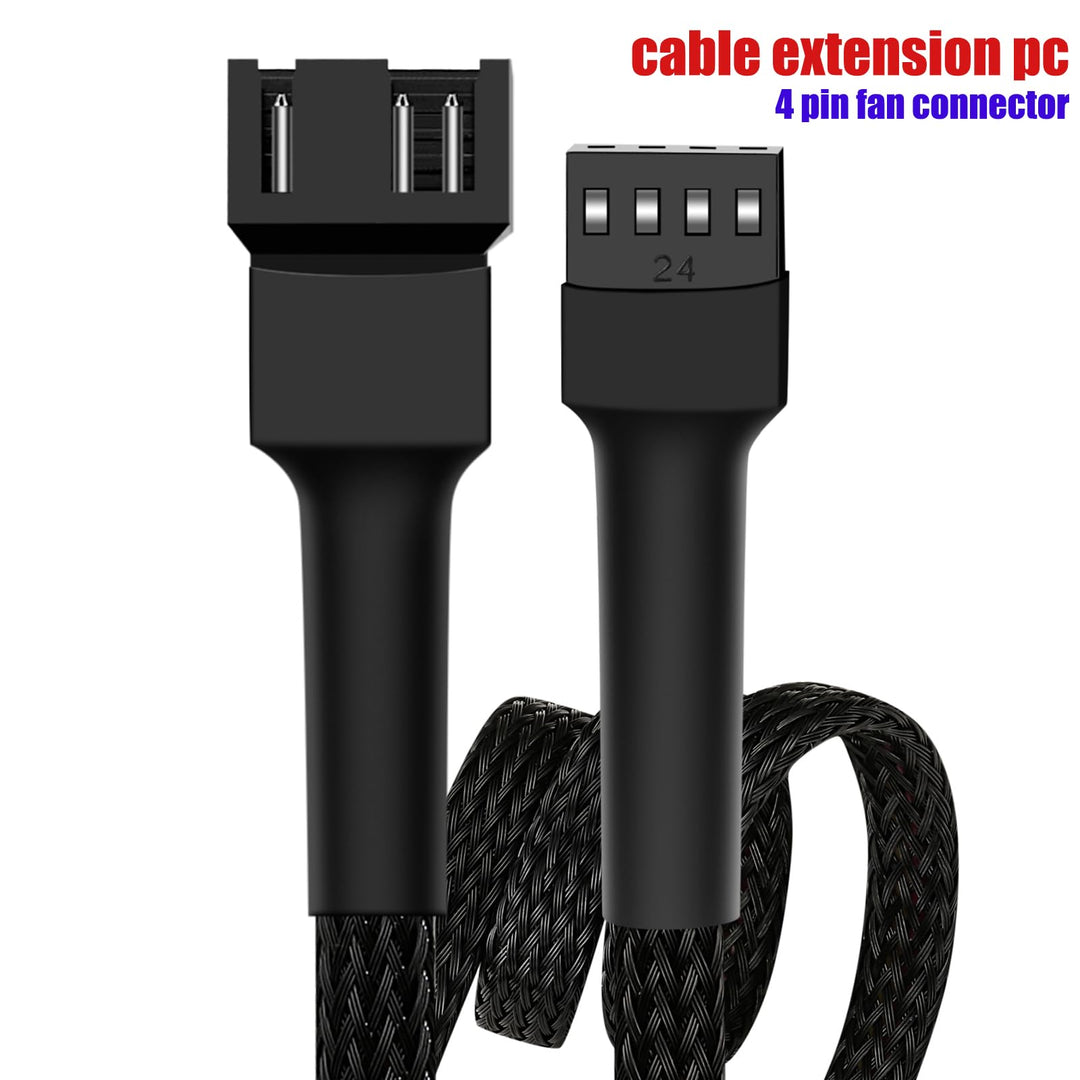 18 pwm Fan Extension Cable,4 pin Fan Extension Cable,Cable Extension pc,PC Fan Extension Cable, PWM Fan Extension Cable, PWM Extension Cable (18(46cm) 5pcs)