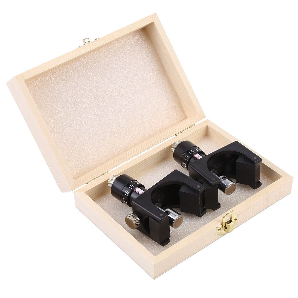 2pcs Jointer Planer Knife Setting Jig Planer Magnetic Knife Setting Jigs Magnetic Planer Blade Setting Jig Gauge Setter Woodworking Tool Incremental Adjustment: 0.15 mm