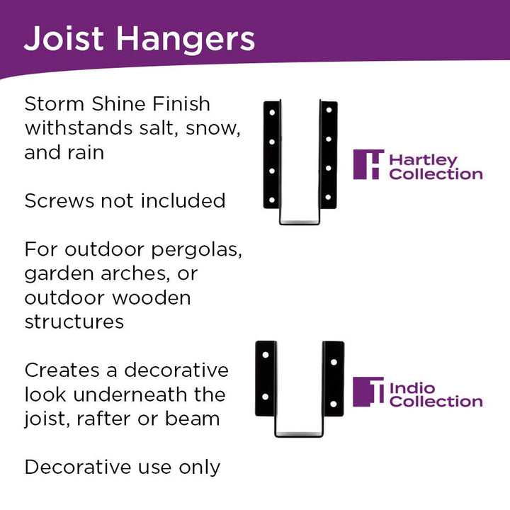 N800-019 Joist Hanger, Black