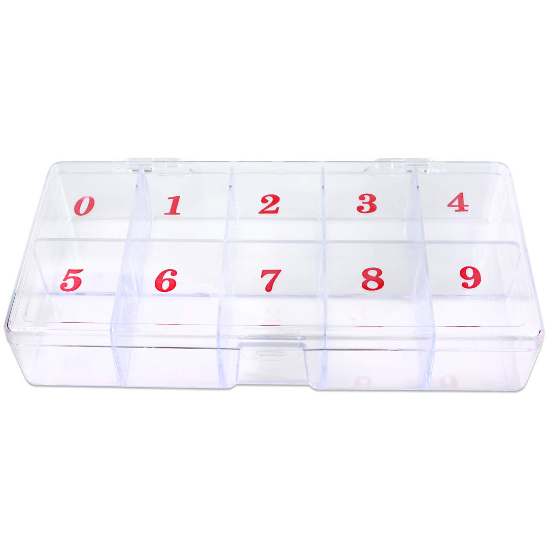 1p Empty Storage Box Case Container Compartment for Nail Art Tips Good Quality