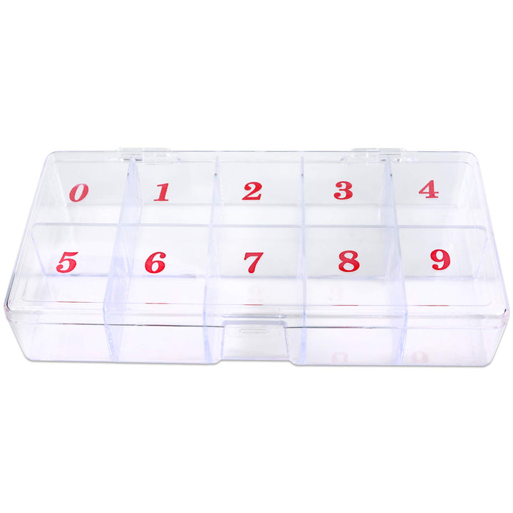 1p Empty Storage Box Case Container Compartment for Nail Art Tips Good Quality