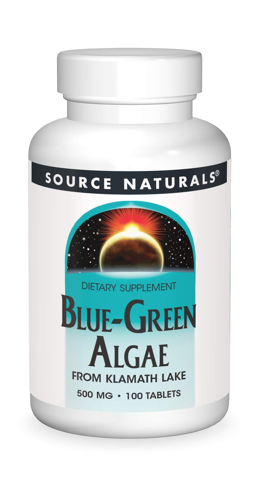 Blue Green Algae from Klamath Lake - Algae Superfood Supplement, 500 mg - 100 Tablets