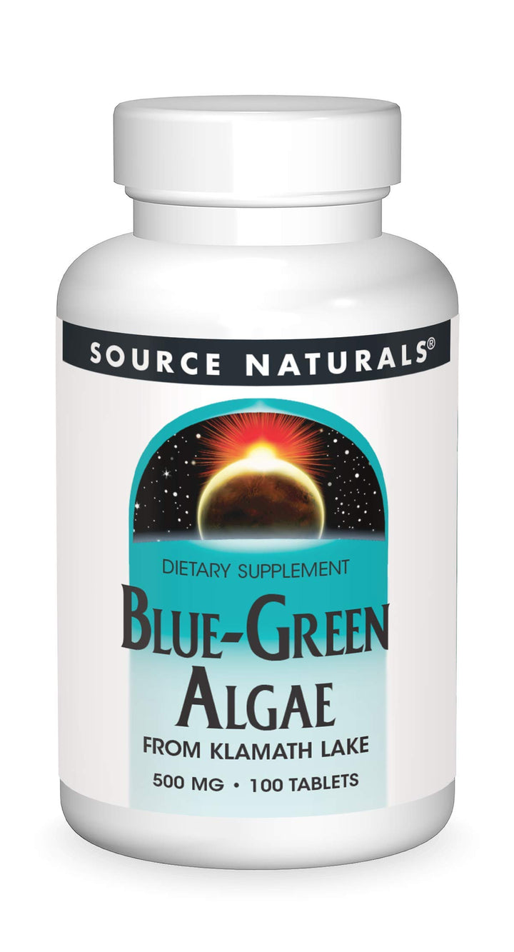 Blue Green Algae from Klamath Lake - Algae Superfood Supplement, 500 mg - 100 Tablets