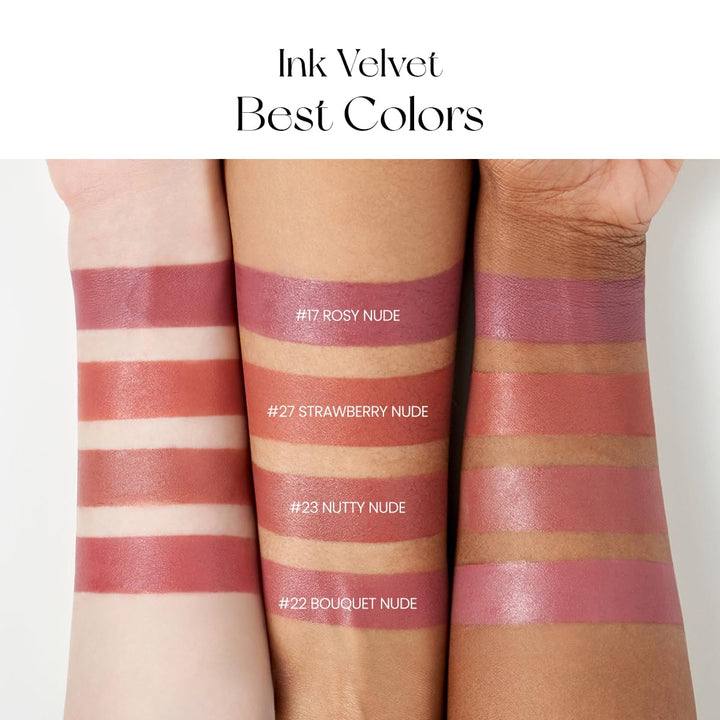 Ink the Velvet Lip Tint - High Pigment Color, Longwear, Weightless, Not Animal Tested, Gluten-Free, Paraben-Free (002 CELEB DEEP ROSE)
